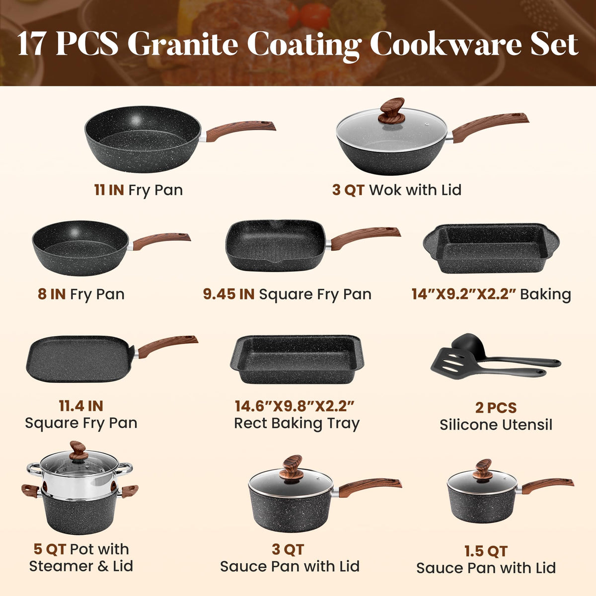 Kitchen Academy baking forms and tray for oven-baked dishes and desserts.