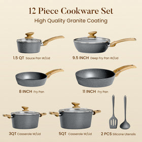 Kitchen Academy five-quart casserole with lid for one-pot meals