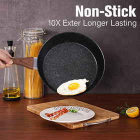Kitchen Academy 3-quart wok with lid for high-heat stir-fries.