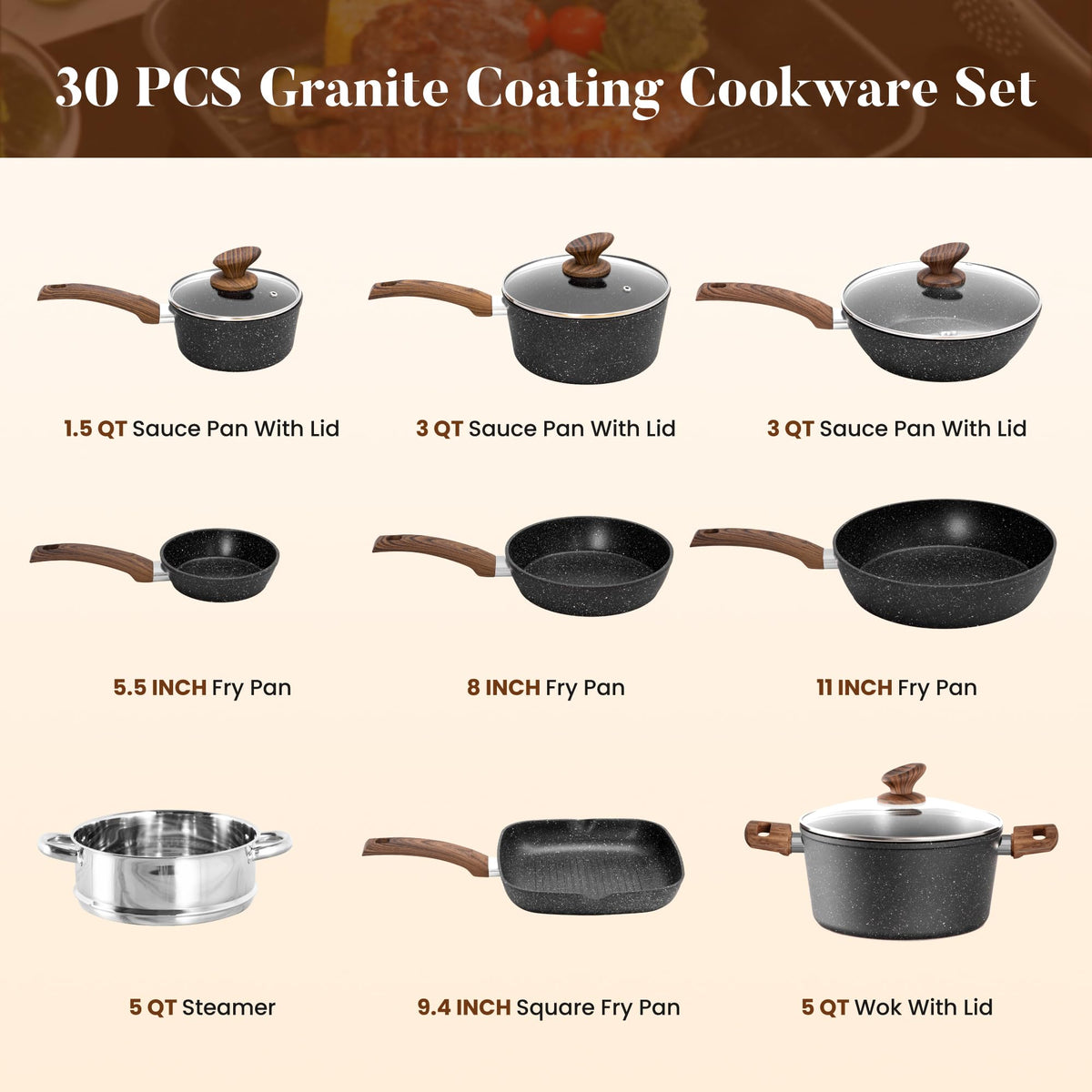 Kitchen Academy premium bakeware forms ready for baking and roasting