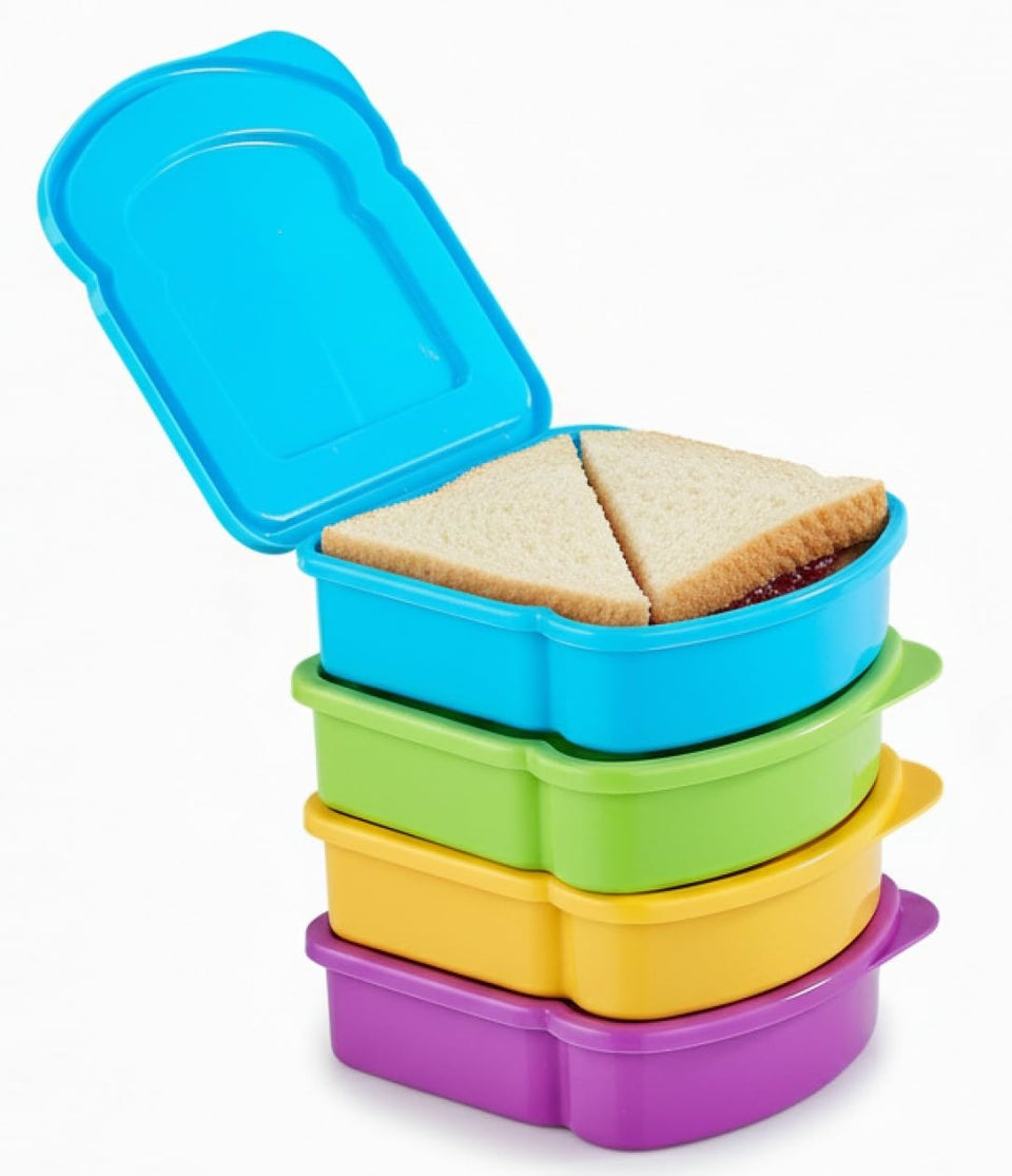 Kitchen & Cabana lime green fun size sandwich containers for organized lunches