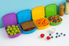 Kitchen & Cabana yellow fun size sandwich containers for bright reusable lunch options