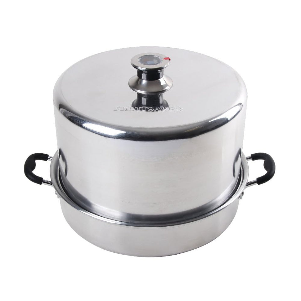 Kitchen Crop Steam Canner lid and body aluminum, durable construction for reliable home canning.