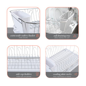 Kitchen Details rack at counter with cup and mug spots for drying