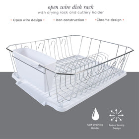 Kitchen Details self draining tray catching water to keep countertops dry