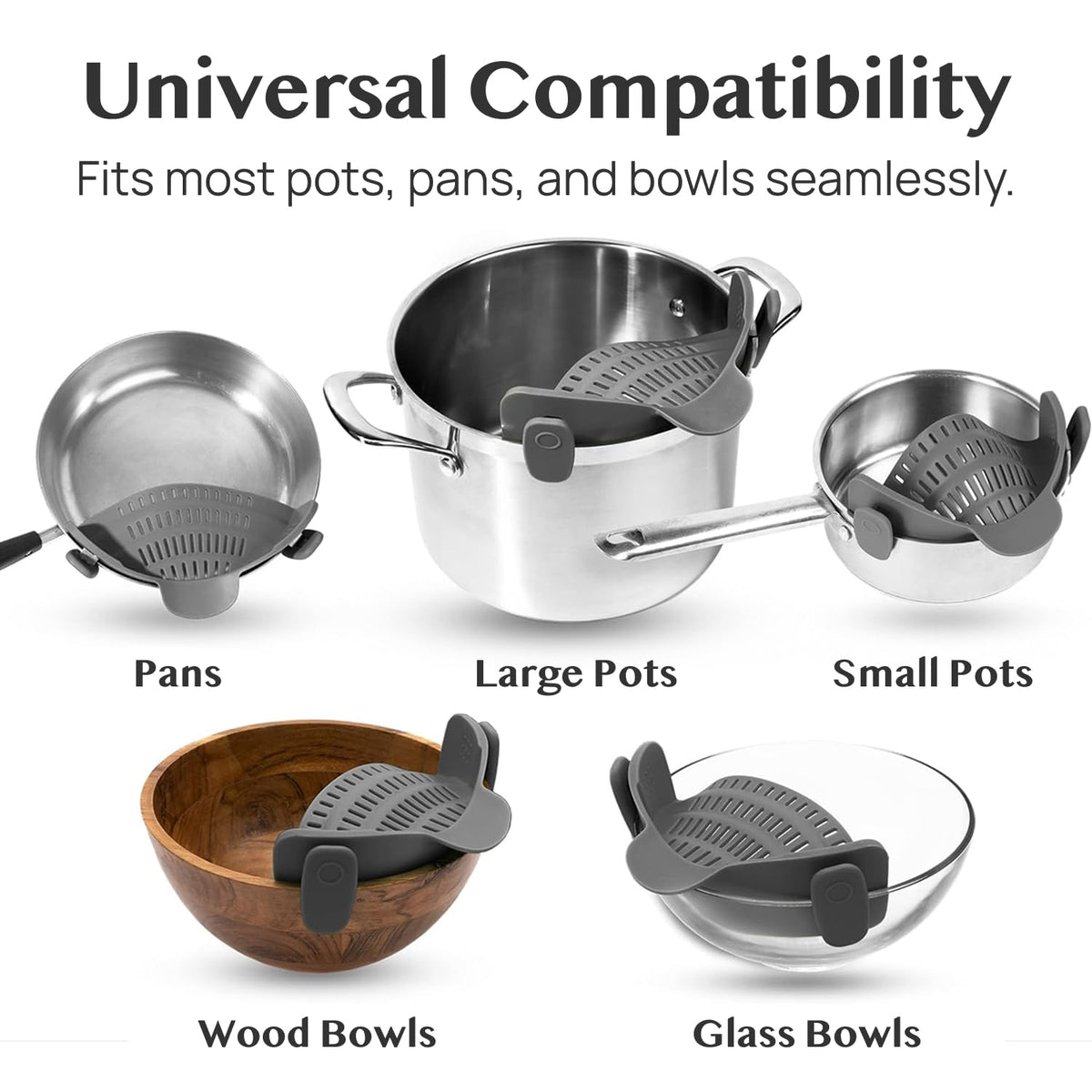 Kitchen Gizmo Snap N' Strain ideal for dorm kitchens and camping setups