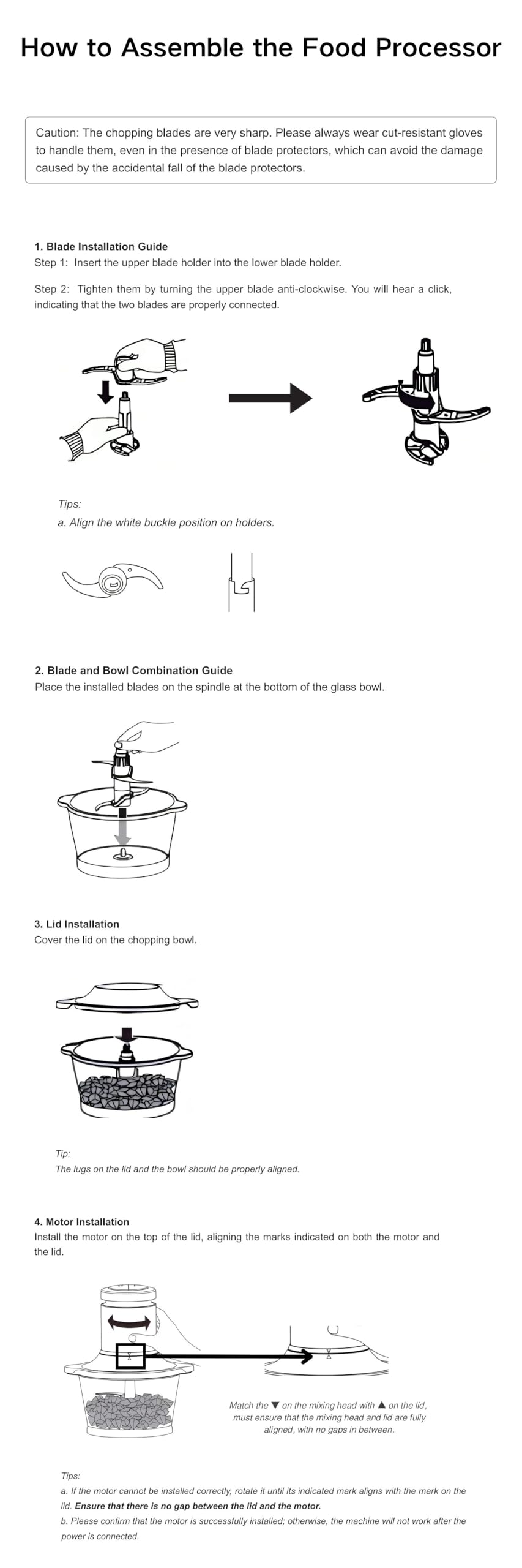 Kitchen in the Box complete set with bowls and blades for versatility.
