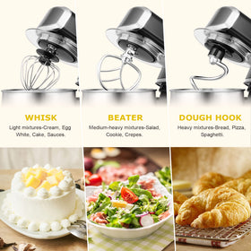 Kitchen in the Box stand-mixer-6-speeds-dial demonstrates versatile speed control