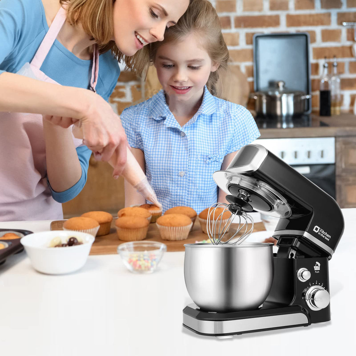 Kitchen in the Box stand-mixer-anti-slip-suckers ensures stable operation