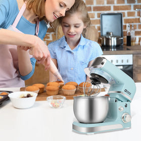 Stainless steel whisk included with Kitchen in the box mixer