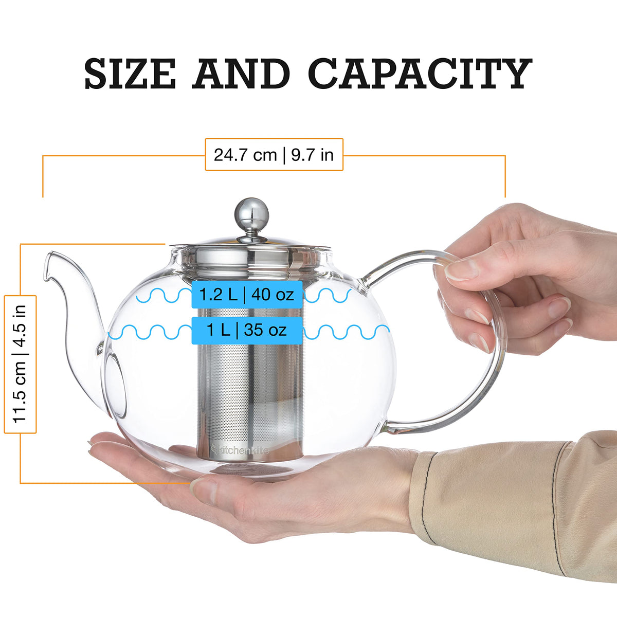 Kitchen Kite blooming tea preview helps judge strength before serving