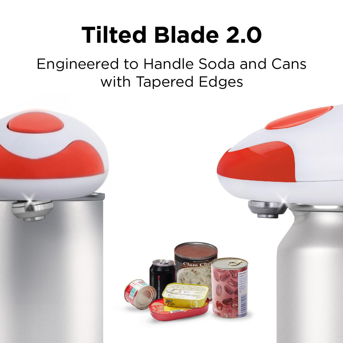 Kitchen Mama Auto 2.0 battery-operated design uses 4 AA batteries for cordless convenience.