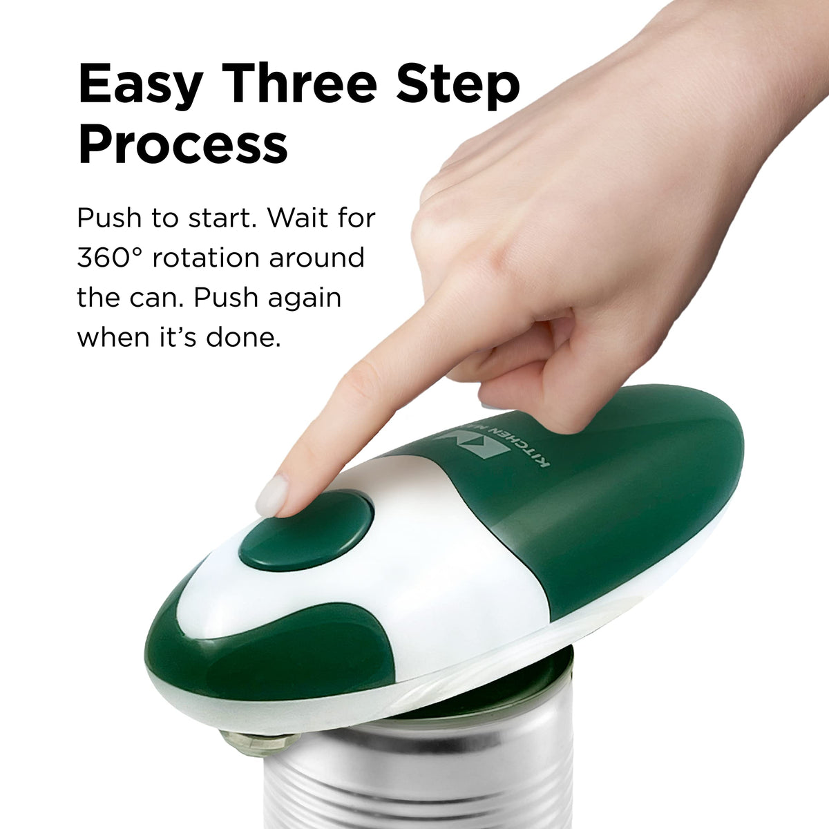 Kitchen Mama Auto 2.0 lid remover clears lids without touching food