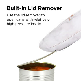 Kitchen Mama Auto 2.0 lid remover tackles sticky cans without touching food.
