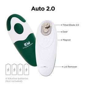 Kitchen Mama Auto 2.0 one-button operation for hands-free use