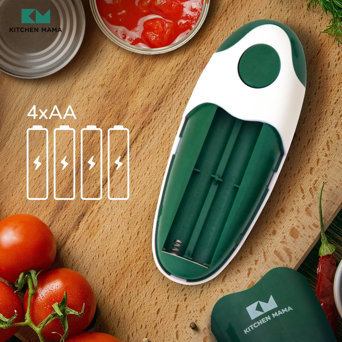 Kitchen Mama Auto 2.0 safe-edge cutting minimizes mess and keeps edges smooth