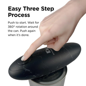 Smooth-edge cut for safe lid removal with Kitchen Mama Auto 2.0.