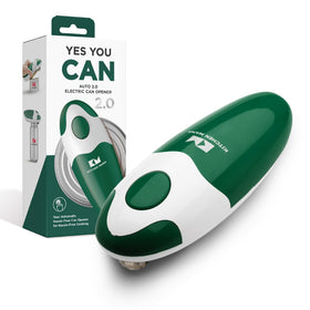Kitchen Mama Auto 2.0 with tilted blade opening cans safely