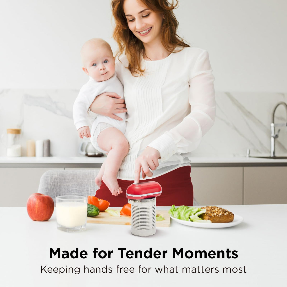 Kitchen Mama Mini Plus no-food-contact design keeps food away from the blade for hygiene.