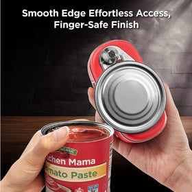 Kitchen Mama Orbit One auto-stop feature; safe can opening near children.