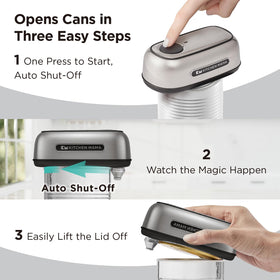 Orbit One stops automatically with a smooth-edge opening