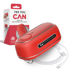 Kitchen Mama Orbit One front view showing hands-free operation for quick meals.