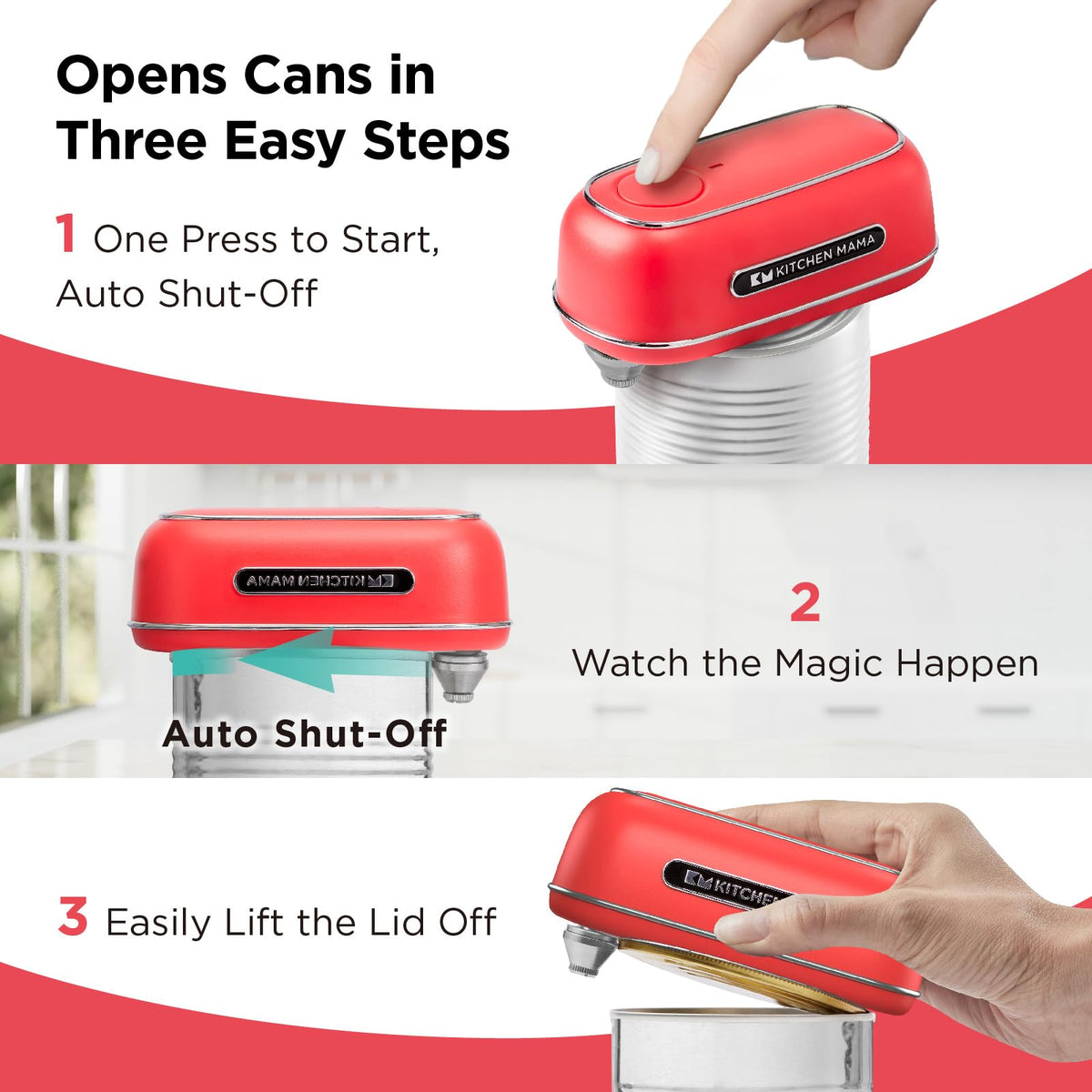 Kitchen Mama Orbit One with storage box; compact organization for tidy countertops.