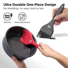 Kitchen Mama Platinum heat resistant up to 446°F (230°C) for high-heat cooking.