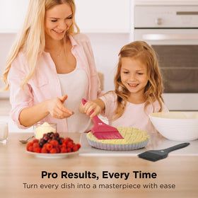Kitchen Mama Platinum brush ideal for butter, oil, sauces, and glazes across roasts and pastries.