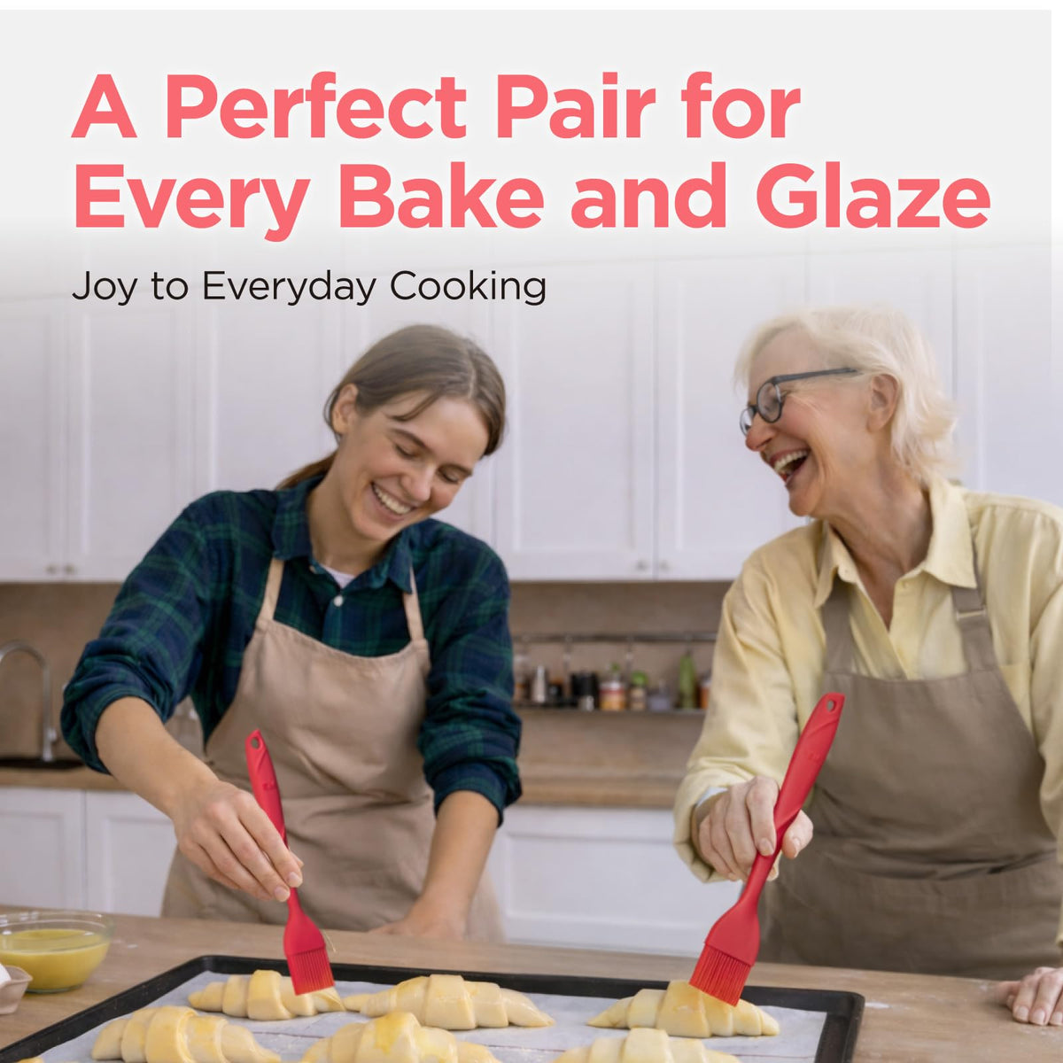 Kitchen Mama WaltzGrip ergonomic red handle for comfortable grip