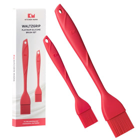 Kitchen Mama WaltzGrip 11.5-inch silicone basting brush for even grill glazes