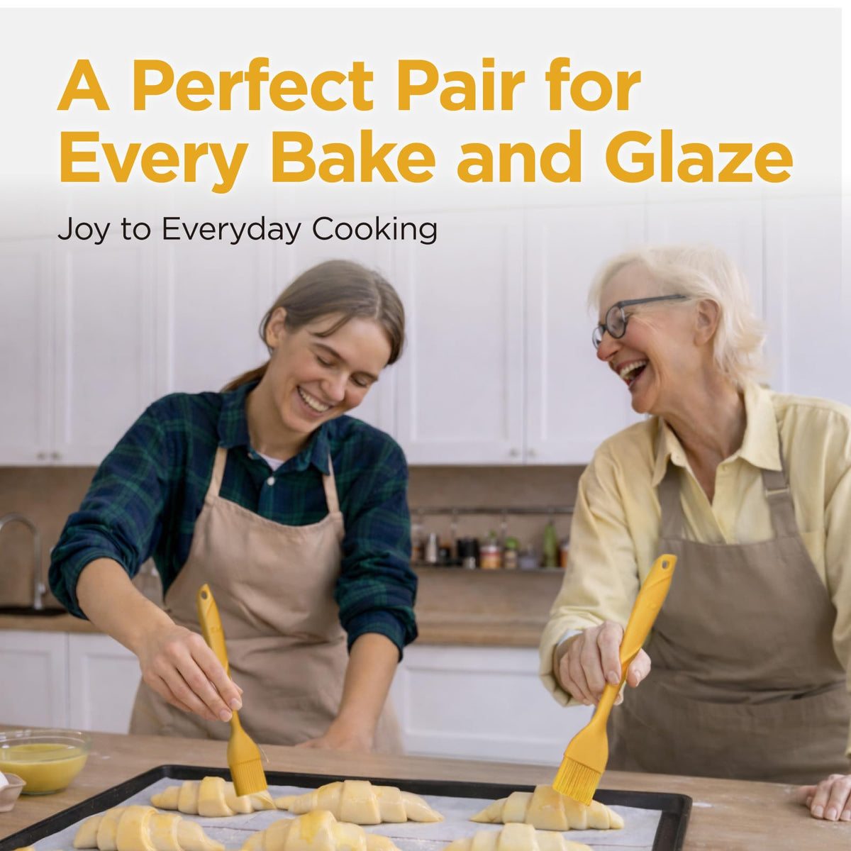 Yellow accent on Kitchen Mama WaltzGrip adds color while aiding visibility