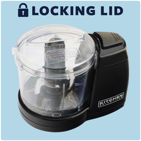 Kitchen Selectives Mini Chopper non-slip feet keep the surface stable.