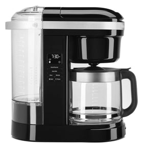 KitchenAid 12-cup coffee maker dosage chart helps consistent strength.
