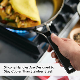 KitchenAid 12-inch frying pan dishwasher safe for easy cleanup.