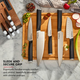 KitchenAid 5.5-inch serrated utility knife for bread and tomatoes.