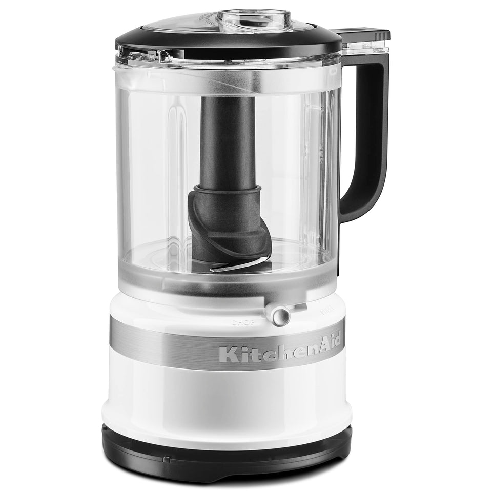 Kitchenaid 5-cup food chopper bowl with handle and pour spout for easy prep.