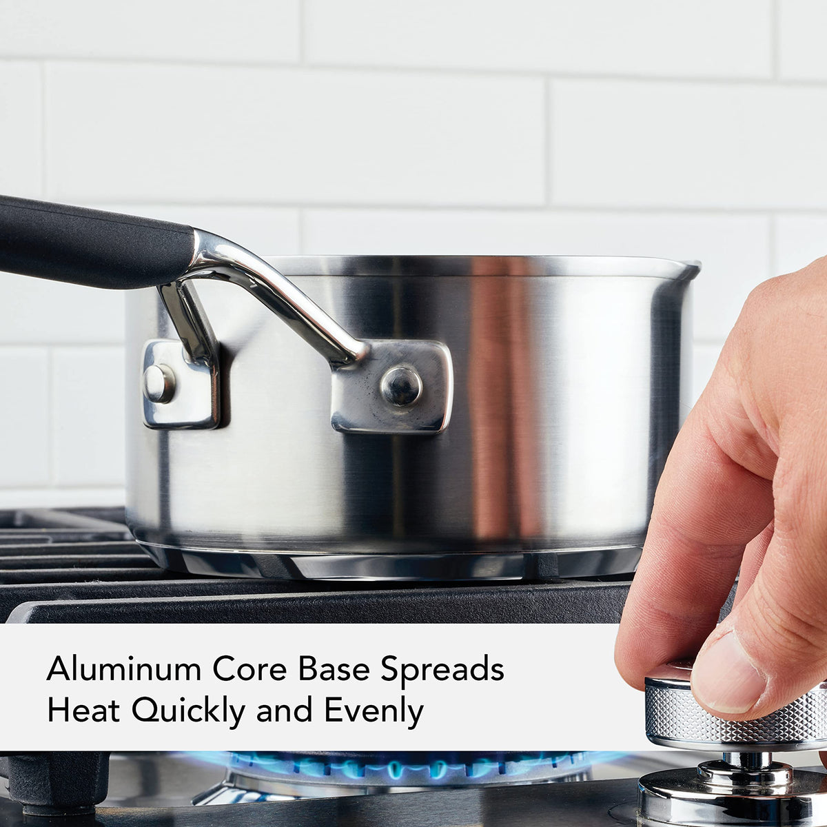 KitchenAid 71018 saucepan is dishwasher-safe for easy cleanup
