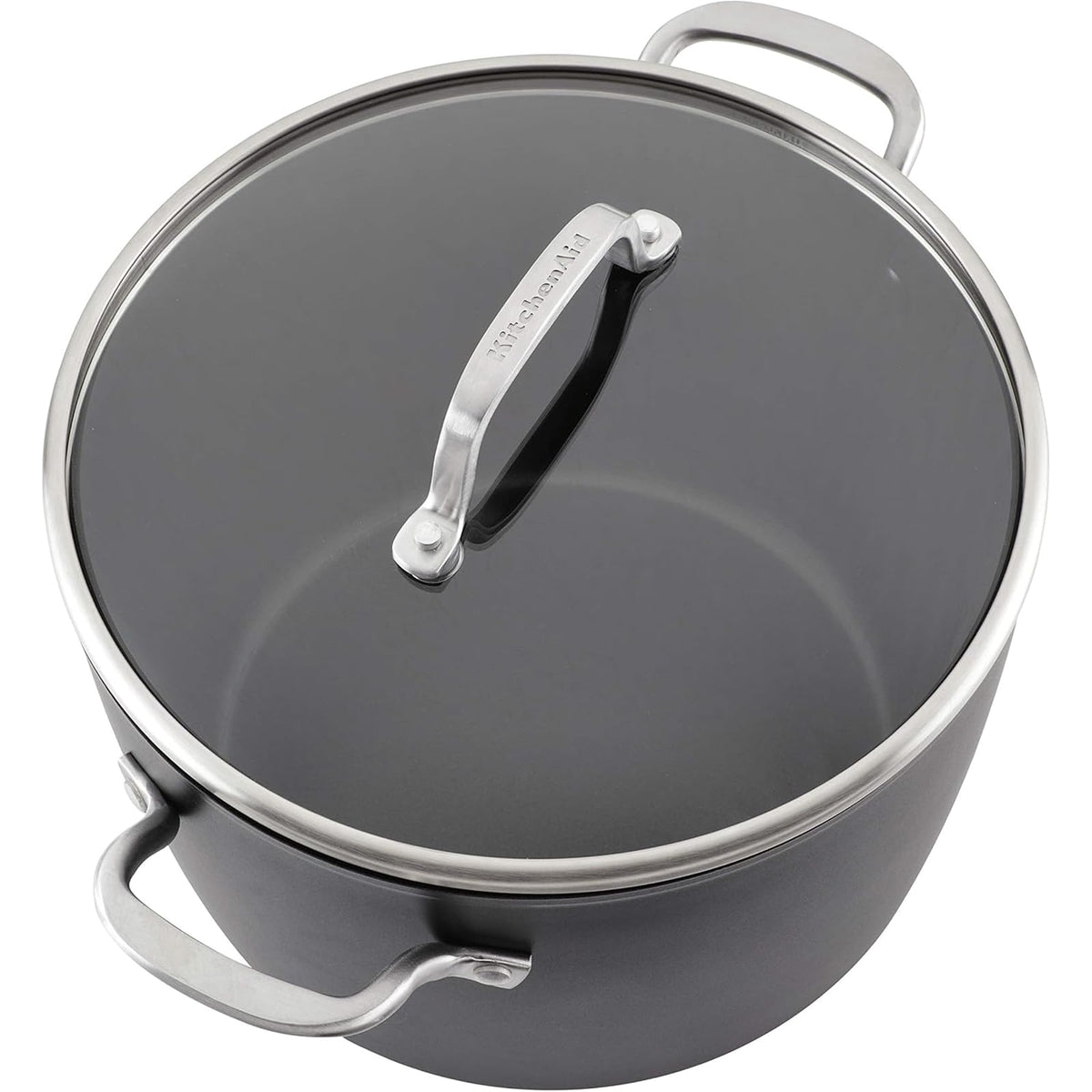 KitchenAid 8-quart capacity handles large batches of stocks or soups.