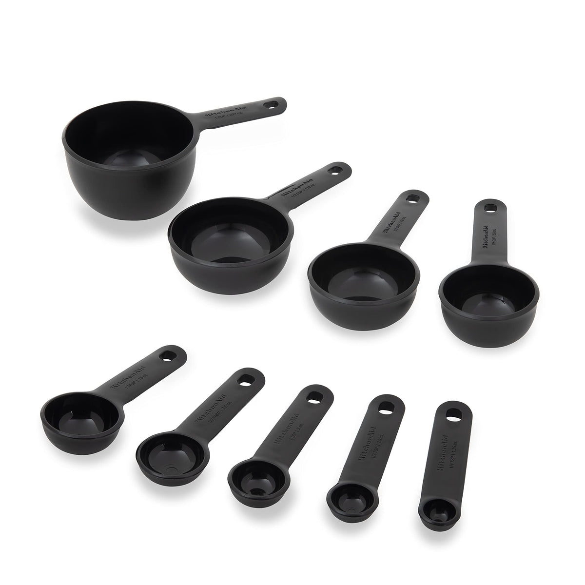 KitchenAid 9-piece set with clearly marked measurements for easy reading.