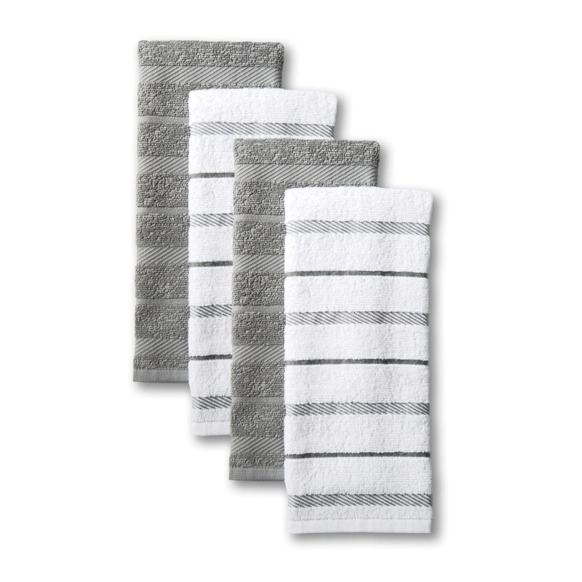 KitchenAid Albany 4-pack solid towels ideal for spills and dish drying