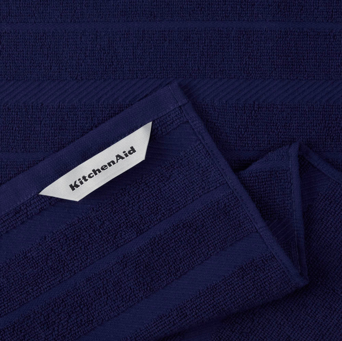 KitchenAid Albany striped towel blue and white for durable everyday use