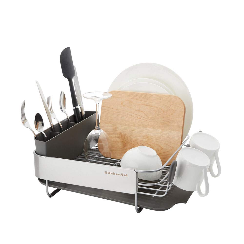 KitchenAid angled drainboard guides water into the sink, keeping counters dry