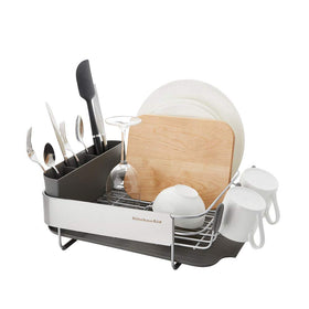 KitchenAid angled drainboard guides water into the sink, keeping counters dry