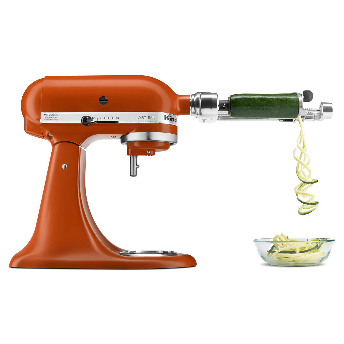 KitchenAid Artisan 10 speed control for precise mixing and whipping.
