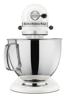 KitchenAid Artisan 5-Quart Tilt-Head Mixer in porcelain showing tilt-head access.