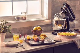 KitchenAid Artisan 5-quart bowl image showing large capacity for batches.