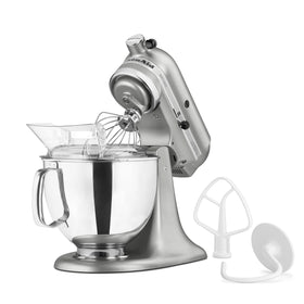 KitchenAid Artisan 5-quart bowl shown for large-batch dough and cookies.