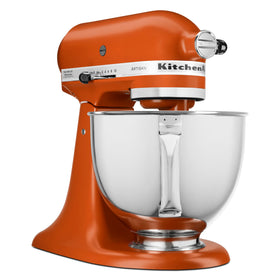 KitchenAid Artisan 5 quart stainless bowl with a comfortable handle for large batches.