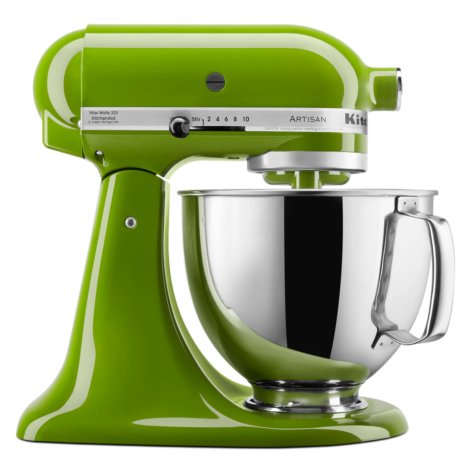 KitchenAid Artisan 5-quart tilt-head mixer bowl for durable, thorough mixing